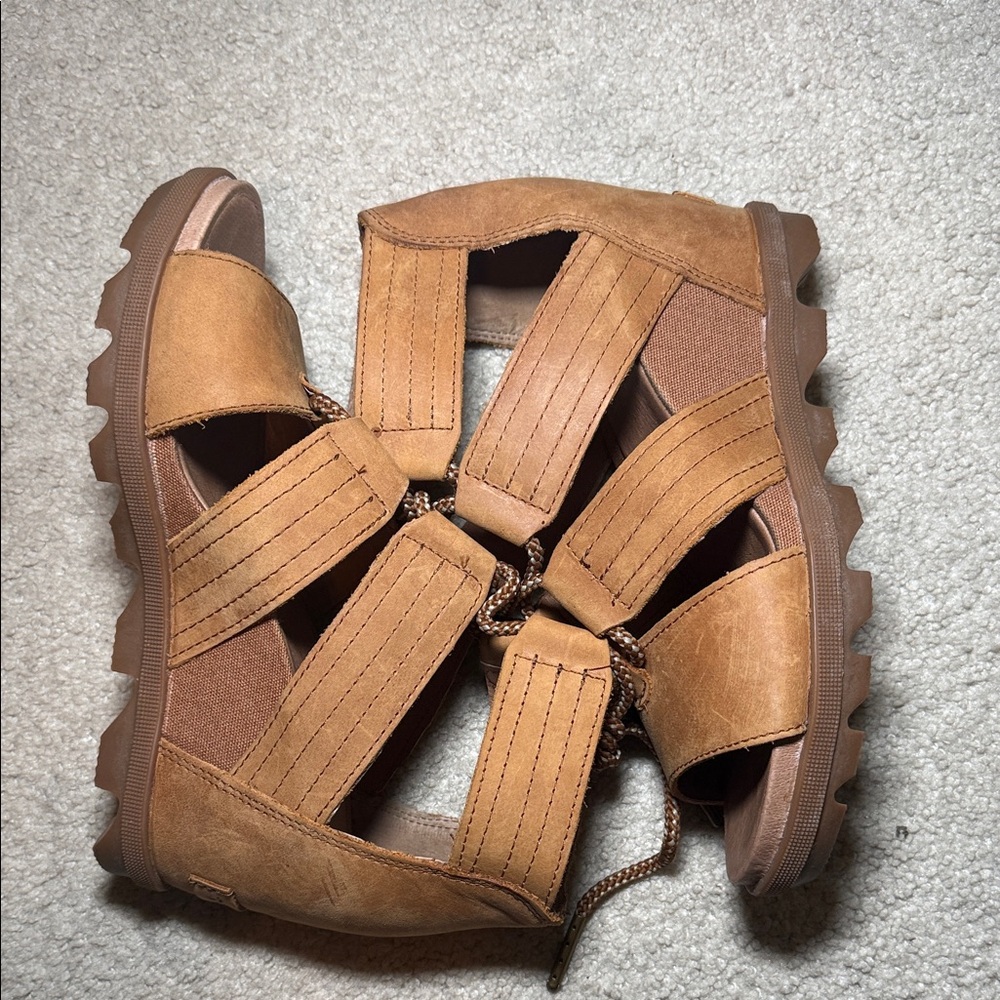 Sorel Women's Tan Gladiator Sandals - Picture 7 of 8